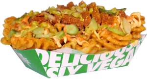 oowee vegan chorizo waffle fries