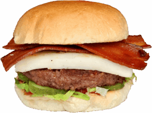 THE BLUE AFFIAR IMPOSSIBLE BURGER.