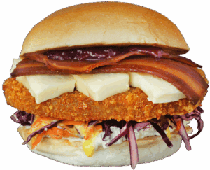 Classic Christmas burger oowee vegan