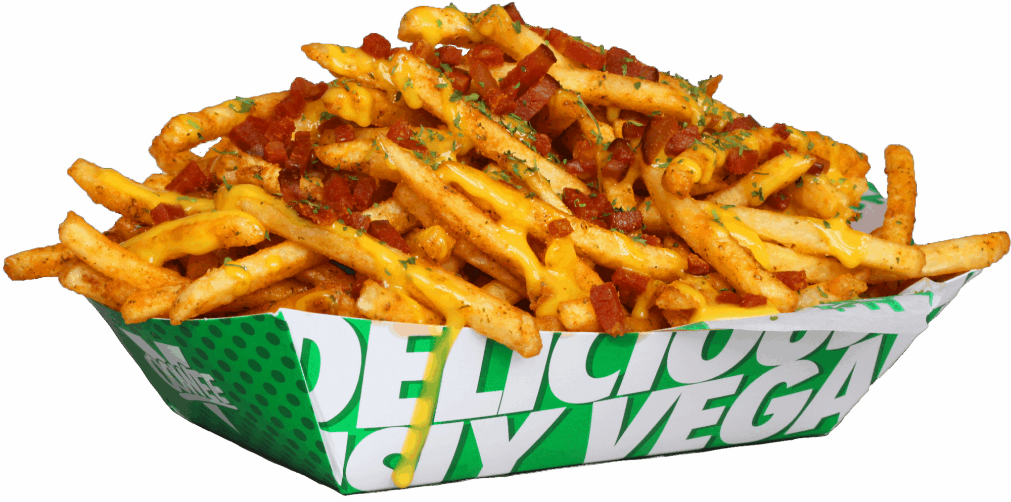 GARLIC PARMESAN & BACON BUTTER FRIES.